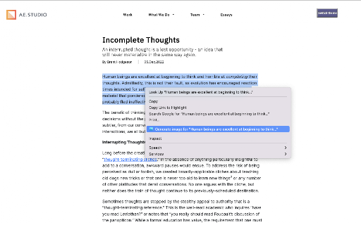 Quick Text-to-Image screenshot