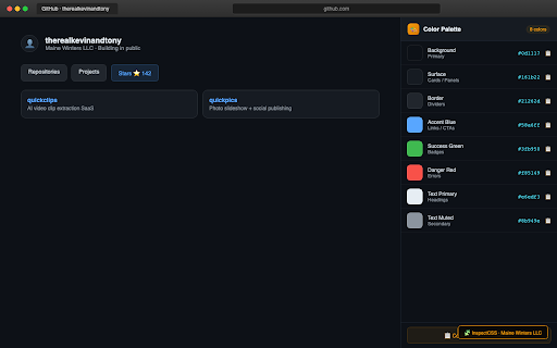InspectCSS - CSS Inspector & Tailwind screenshot