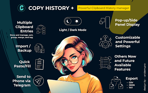 Copy History +: The Best Clipboard History Manager Tool screenshot