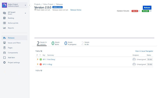 Katalon Integration screenshot