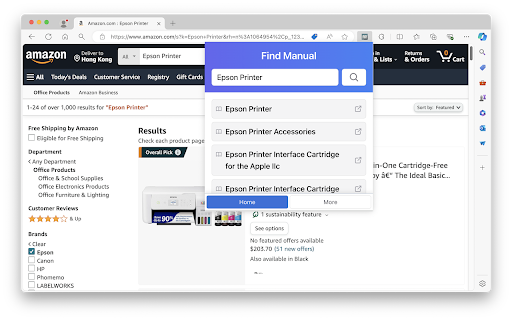 Find Manual screenshot