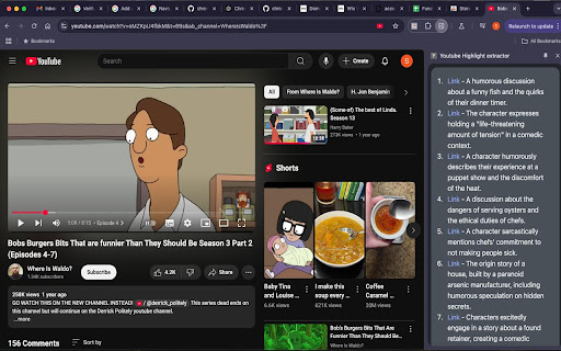 Youtube Highlight extractor screenshot