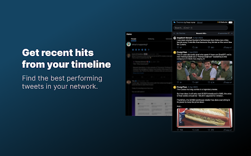 Tweet Hunter X: Sidebar for X screenshot