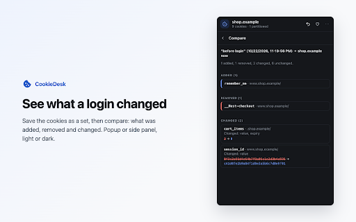 Cookie Editor — View, Edit & Delete Cookies | CookieDesk screenshot