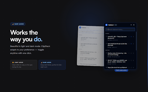 Clipboard Manager & Text Snippets — ClipStack screenshot