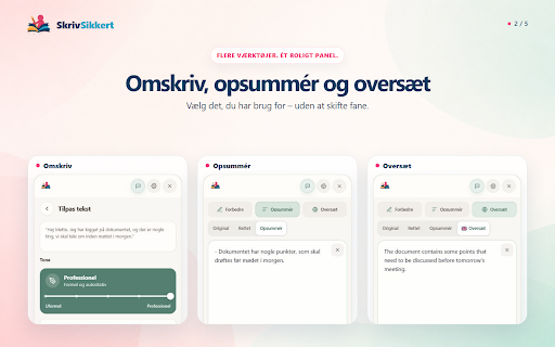SkrivSikkert - Prisvindende læse- og skrivehjælp screenshot