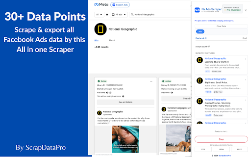 FB Ads Scraper - Facebook Ads Scraper screenshot