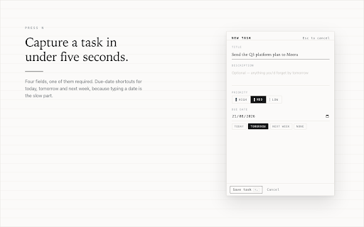 Daybook screenshot