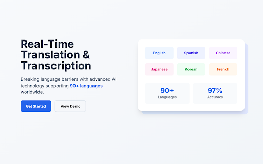 Free Google Meet Note: Live Transcription & Translate & Summary, Bookmark screenshot