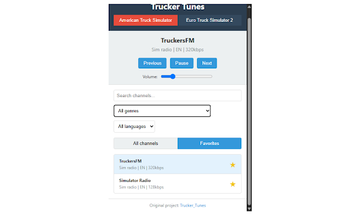 TruckSim Radio screenshot