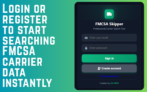 FMCSA Skipper screenshot