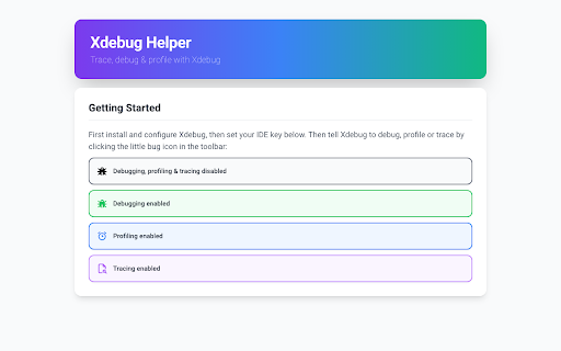 Xdebug Helper screenshot