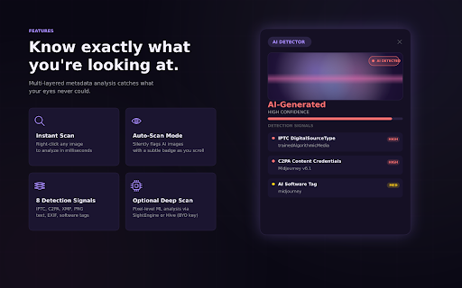 AI Image Detector screenshot