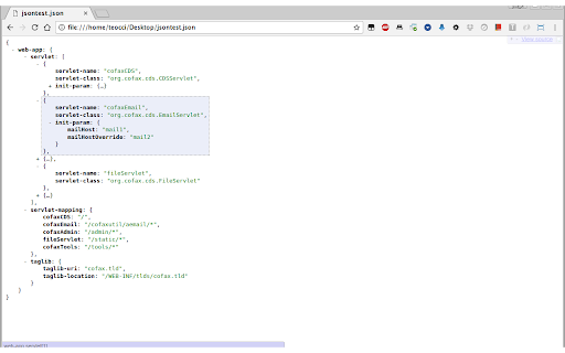 JSON Viewer screenshot