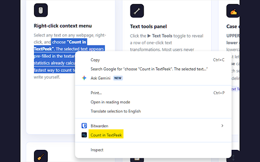 TextPeek by ShipNano screenshot