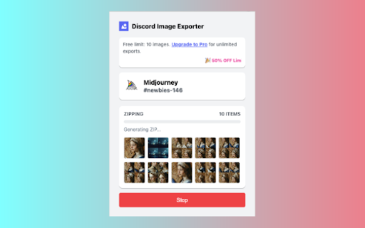 Discord Image Downloader screenshot