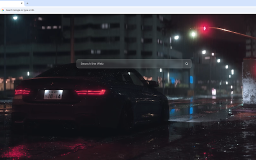 BMW M4 Night Rain Live Wallpaper screenshot