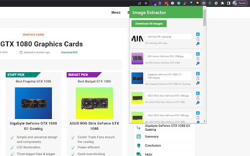 Image Extractor screenshot