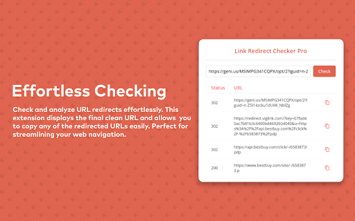 Link Redirect Checker Pro screenshot