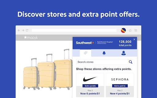 Southwest Airlines Rapid Rewards Shopping® screenshot