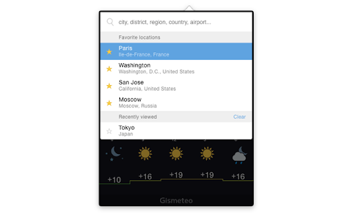 Gismeteo screenshot
