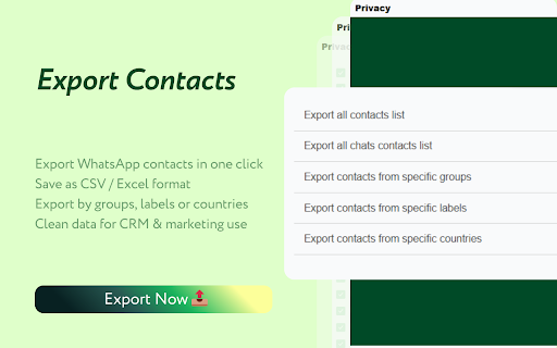 Privacy Extension for WhatsApp Privacy screenshot