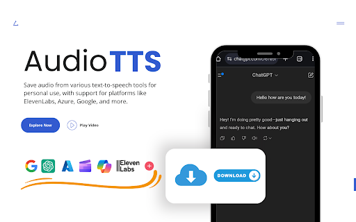 AudioTTS - Simple Text to Speech Downloader screenshot