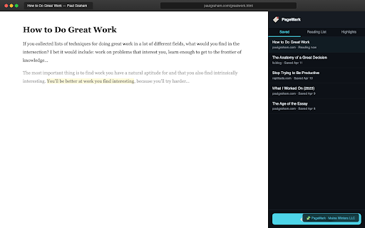 PageMark - Smart Bookmarks & Read Later screenshot