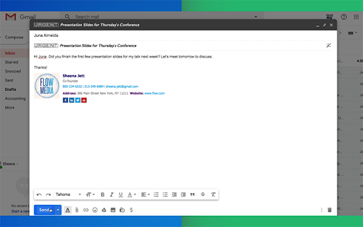 Formatted Email Subject Lines by cloudHQ screenshot