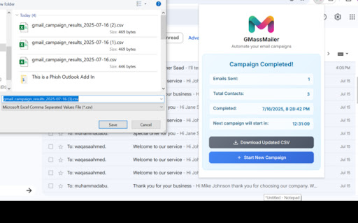 GMassMailer - Email Campaign Manager screenshot