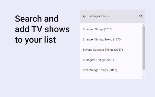 TV Show Tracker screenshot