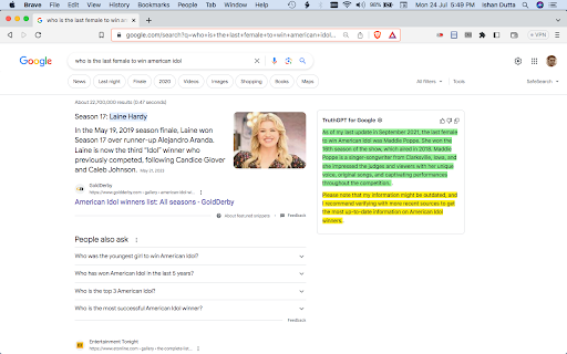 TruthGPT for Google™ screenshot