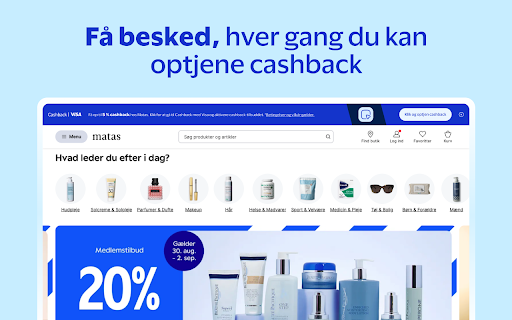CashbackmedVisa.dk Helper screenshot