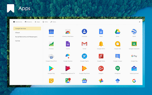 Infinite Dashboard - New Tab like no other screenshot