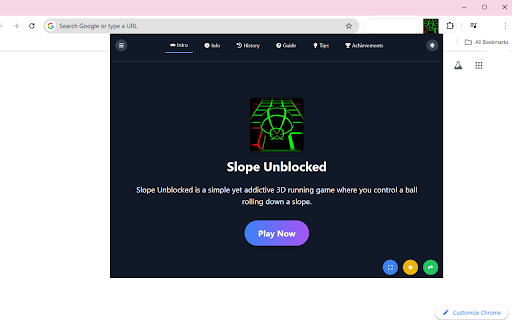 Slope Unblocked screenshot