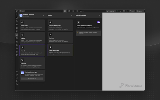 Flowbase Chrome Extension screenshot