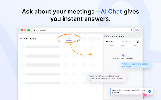 Notta Sales Agent screenshot