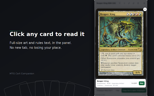 MTG Cart Companion screenshot