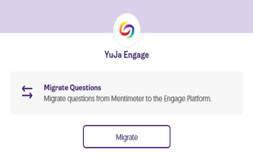 YuJa Engage for Mentimeter Presentations Migration screenshot