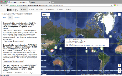 Natural Disaster Monitor screenshot