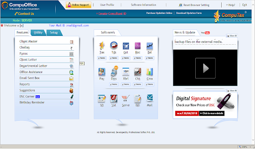 CompuOffice Online Extension screenshot