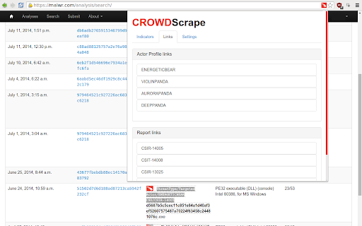 CrowdScrape screenshot