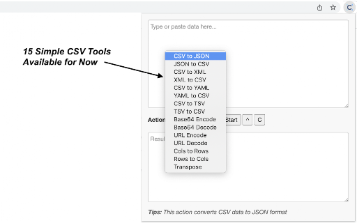 CSV Tools screenshot