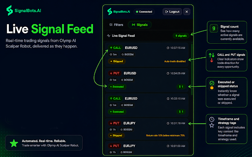 Olymp AI Scalper Robot screenshot