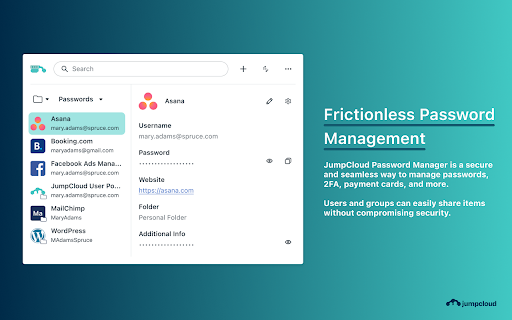 JumpCloud Password Manager screenshot