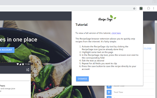 RecipeSage Automatic Recipe Clipper screenshot