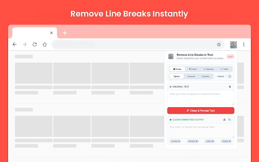 Remove Line Breaks in Text screenshot