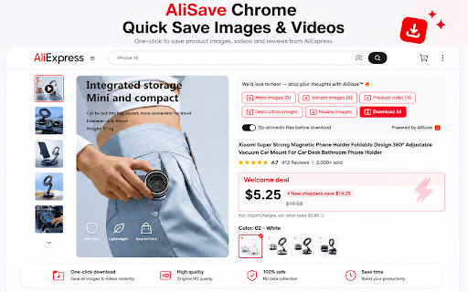 AliSave - Download AliExpress Images & Videos screenshot