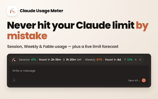 Claude Usage Meter screenshot