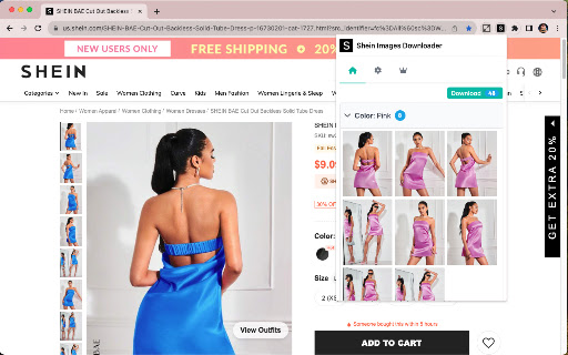 Shein Image Downloader screenshot